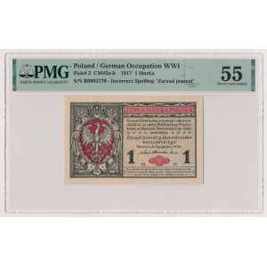 1 mkp 1916 jenerał - z serią numeracją emisji Generał - B 998... RZADKI