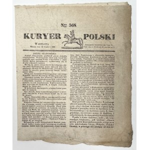Powstanie listopadowe, Kuryer Polski, nr 568 z 16.07.1831