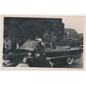 PRL, Fotografia, Gdańsk, Charles de Gaulle i Marszałek Spychalski