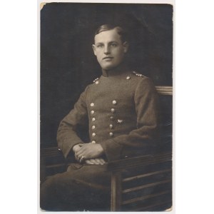 Legiony (?) Fotografia wojskowa z odznaką