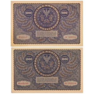 2x 1.000 marek 1919 Sierpień - III Serja C i AB (2szt)