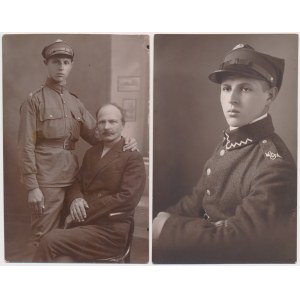 II RP, Fotografie wojskowe - zestaw (2szt)