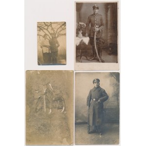 II RP, Fotografie wojskowe - zestaw (4szt)