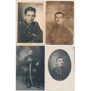 II RP, Fotografie wojskowe - zestaw (4szt)