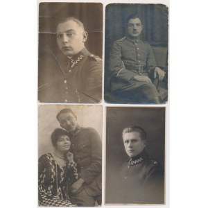 II RP, Fotografie wojskowe - zestaw (4szt)