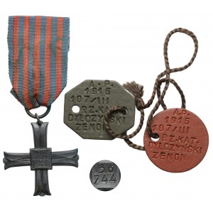 PSZnZ, Krzyż Monte Cassino [36744] - dla Kaprala + znaki tożsamości