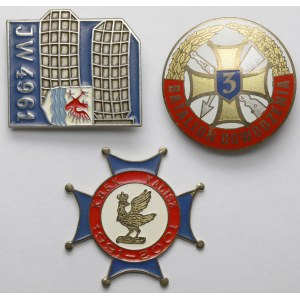 III RP, Odznaki wojskowe - zestaw (3szt)