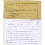 Judaika, Pokwitowanie oddania książki do druku 1772