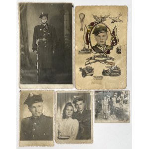 II RP, Fotografie wojskowe - zestaw (5szt)
