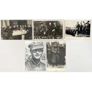 II RP, Fotografie wojskowe - zestaw (5szt)