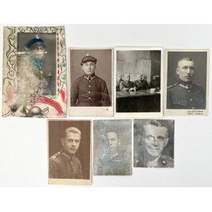 II RP, Fotografie wojskowe - zestaw (7szt)