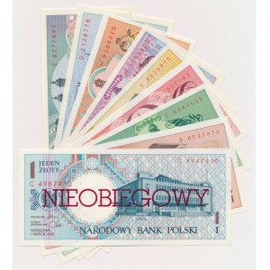 Miasta Polskie 1990 - NIEOBIEGOWE - komplet