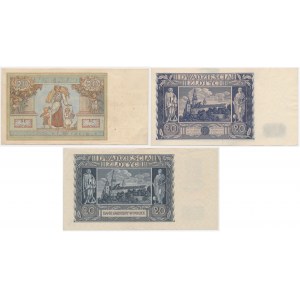 20 zł 1931, 1936 i 1940 - zestaw (3szt)