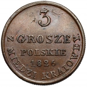 3 grosze polskie 1826 Z MIEDZI KRAIOWEY