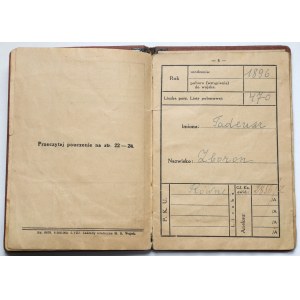 II RP, Książeczka wojskowa - dla Kaprala