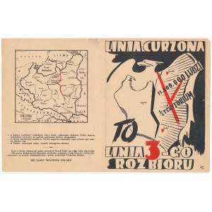 II Wojna Światowa, Ulotka 1944/1945 - Przeciwko linii Curzona