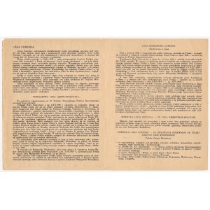 II Wojna Światowa, Ulotka 1944/1945 - Przeciwko linii Curzona