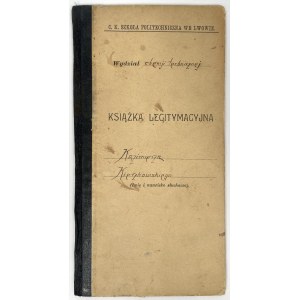 II RP, Książeczka Legitymacyjna, Szkoła Politechniczna we Lwowie - dla Kazimierza Kierzkowskiego, ofiary Auschwitz-Birkenau