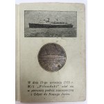 Dyplom Liga Morska i Kolonialna dla mjr. Stanisława Szancera i Srebrny Medal 15-lecie odzyskania morza 1935 - zestaw (2szt)
