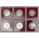 Próba Ag 100 złotych 1978 Janusz Korczak - zestaw (6szt)