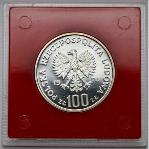 Próba SREBRO 100 złotych 1978 Bóbr