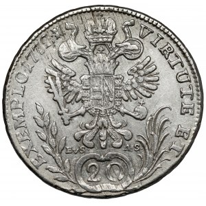 Austria, Józef II, 20 krajcarów 1772-C, Praga