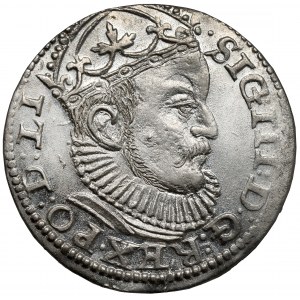 Zygmunt III Waza, Trojak Ryga 1589 - lilijka przed
