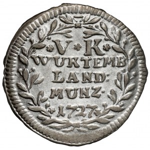 Wirtembergia, Eberhard Louis, 5 krajcarów 1727