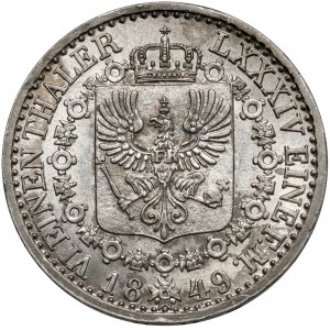 Prusy, Friedrich Wilhelm IV, 1/6 talara 1849-A, Berlin