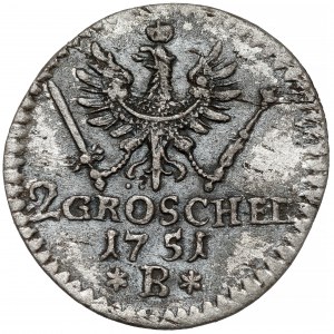 Śląsk, Fryderyk II Wielki, 2 greszle 1751-B, Wrocław