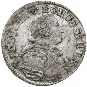 Śląsk, Fryderyk II Wielki, 3 krajcary 1752-B, Wrocław