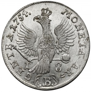 Śląsk, Fryderyk II Wielki, Ort 1754-B, Wrocław