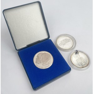 Niemcy, Srebrne medale DDR - zestaw (3szt)
