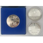 Niemcy, Srebrne medale DDR - zestaw (3szt)