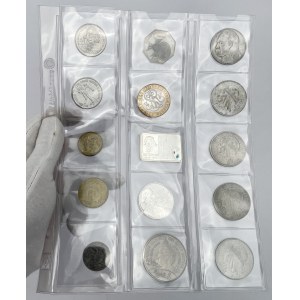 Monety i żetony od 1932 r. - w tym SREBRO - zestaw (15szt)
