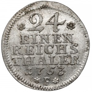 Prusy, Friedrich II, 1/24 talara 1753-F, Magdeburg