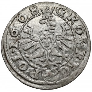 Zygmunt III Waza, Grosz Kraków 1608 - wczesny - kule