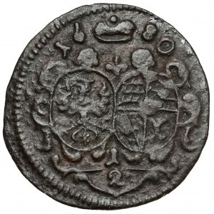 Śląsk, Chrystian Ulryk I, 1/2 krajcara 1680, Oleśnica