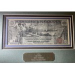 USA, $1 Silver Certificate 1896 - za szybą w drewnianej ramie