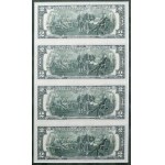 Eksponat odnoszący się do Deklaracji Niepodległości 1776 i Tomasa Jeffersona - z wykorzystaniem banknotów $2