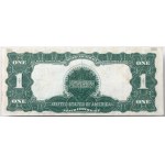 Ciekawe ibanknoty USA w ramie za szkłem - w tym ładny $1 Black Eagle Silver Certificate