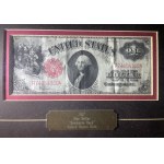 USA, 1 Dollar 1917 - bardzo ładny - za szybą i w ramie ściennej