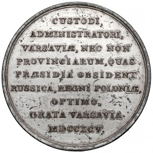 Medal Fryderyk von Buxhövden 1795 - Gubernator Warszawy