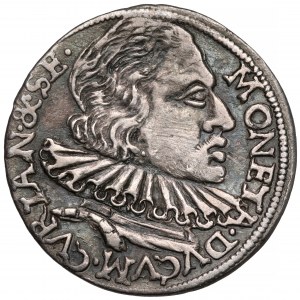Kurlandia, Wilhelm Kettler, Trojak Mitawa 1599 - Stippla - rzadki