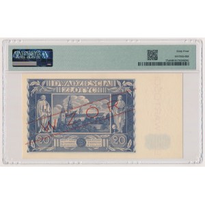 20 złotych 1936 - WZÓR - AM 1234567