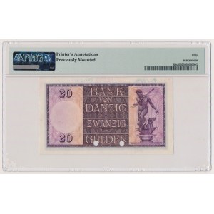 Gdańsk 20 guldenów 1932 MUSTER C 000,0001 / C 1,000,000 - NIENOTOWANY wzór nakładowy