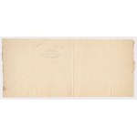 Papier ze znakiem wodnym niezrealizowanego banknotu 10 zł 1863 Powstania styczniowego