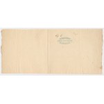 Papier ze znakiem wodnym niezrealizowanego banknotu 10 zł 1863 Powstania styczniowego