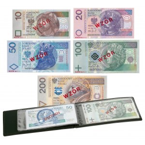 Komplet WZORÓW 10 - 200 zł 1994 Nr 010 (5szt)