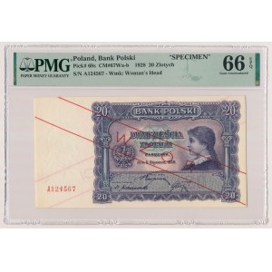 20 zloty 1928 with Mrs. Połaniecka